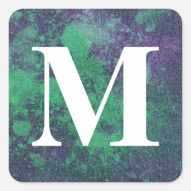 Washed Denim Design #2 @ Emporio Moffa Square Sticker (Front)