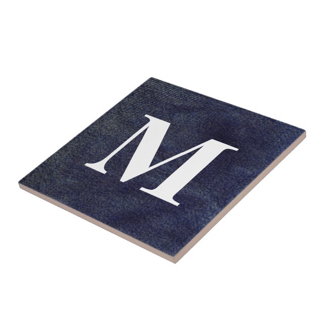Washed Denim Design #7 @ Emporio Moffa Ceramic Tile (Side)