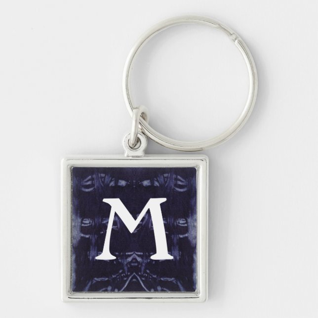 Washed Denim Design #8 at Emporio Moffa Key Ring (Front)