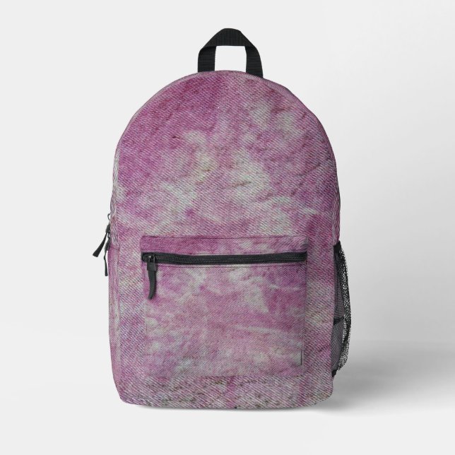Washed Denim Design No. 4 @ Emporio Moffa Printed Backpack (Front)