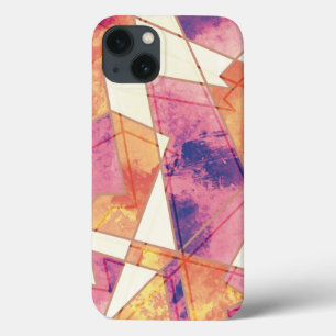 Washed Out Geometric Pattern iPhone 13 Case