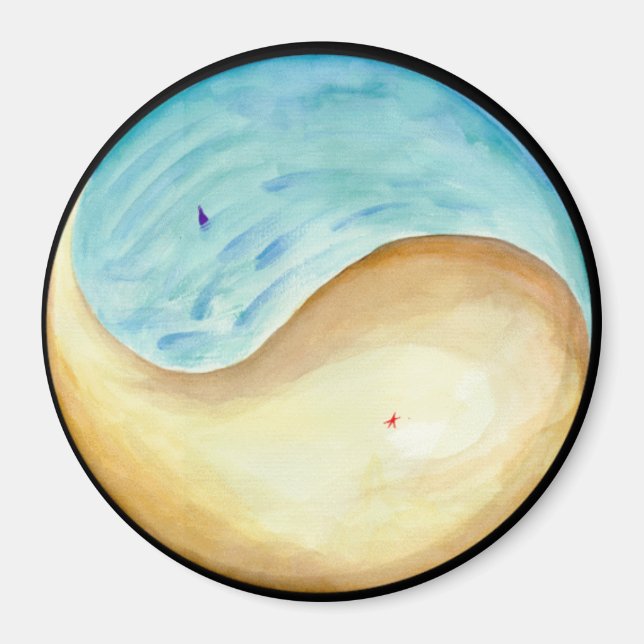 "Washed Up and Swept Away" Mandala Magnet (Front)