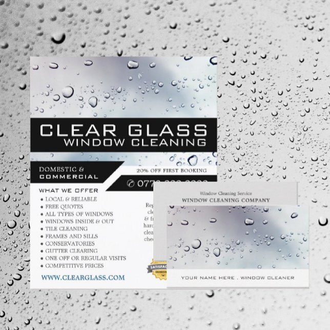Washed Window, Window Cleaning Advertising Flyer (Creator Uploaded)