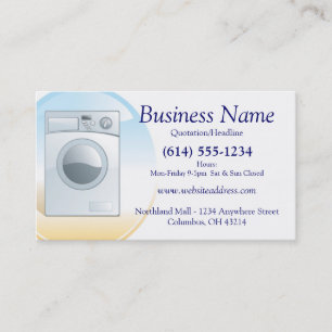Washer/Appliances Business Card Design 2