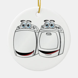 Washer Dryer Cartoon Ceramic Tree Decoration