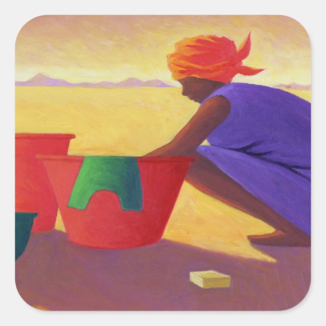 Washer Woman 1999 Square Sticker (Front)