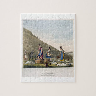 Washerwomen, Calton Hill, Edinburgh, from 'Airy No Jigsaw Puzzle