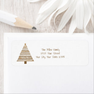 Washi Tape Christmas Tree Return Address Return Address Label