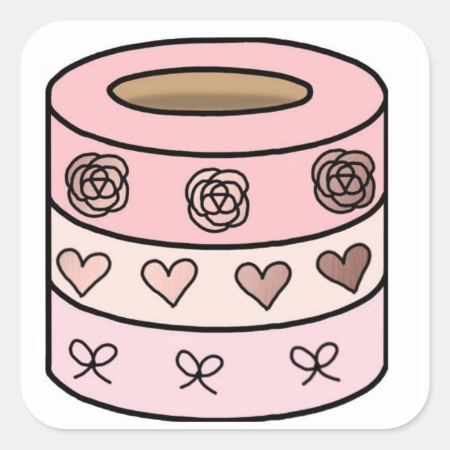 Washi Tape Stack Planner Stickers (Front)