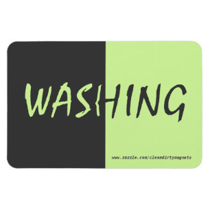 Washing - Dark Grey - w/website address 4x6 Magnet