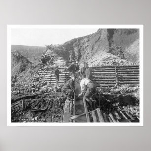Washing Gold In Alaska 1916 Poster