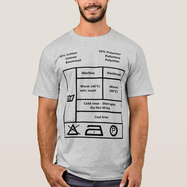 Washing label T-Shirt (Front)