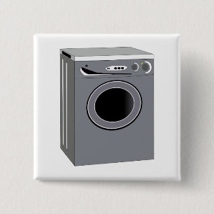 Washing Machine 15 Cm Square Badge