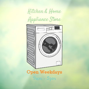 Washing machine cartoon illustration 