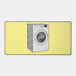 Washing machine cartoon illustration desk mat