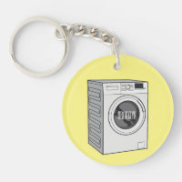 Washing machine cartoon illustration