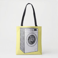 Washing machine cartoon illustration