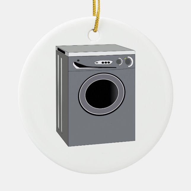 Washing Machine Ceramic Tree Decoration (Front)