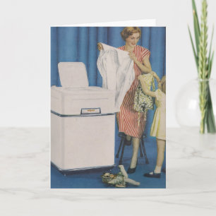 Washing Machine Greeting Card