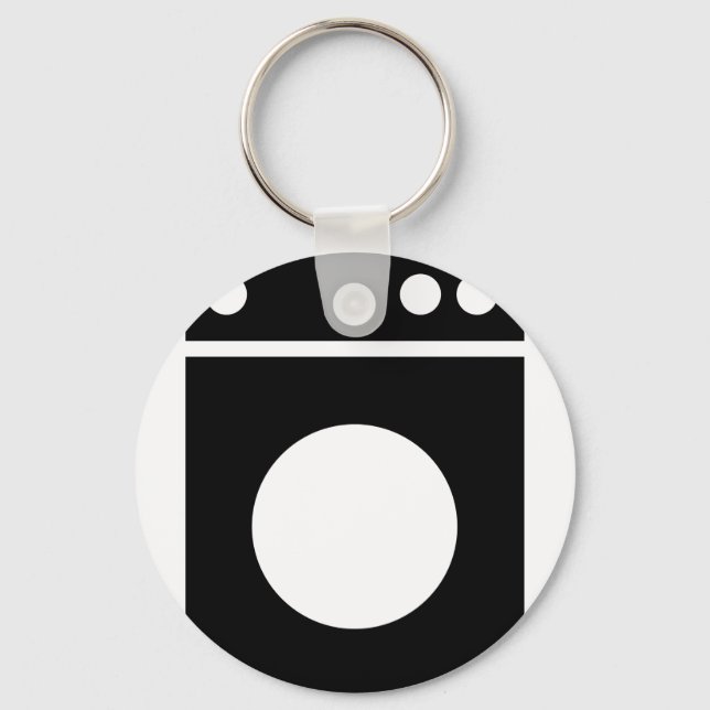 washing machine icon key ring (Front)
