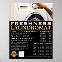 Washing Machine, Laundromat, Cleaning Advertising