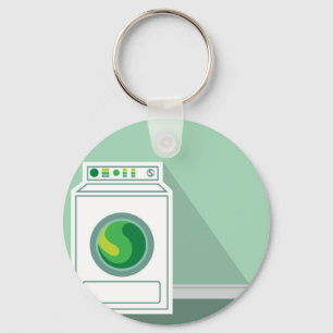 Washing Machine Laundry Room Key Ring
