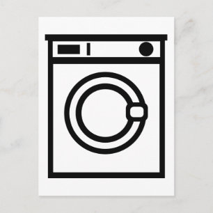 Washing machine postcard