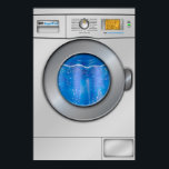 Washing Machine Poster<br><div class="desc">Show your affection to cleanliness with this clean and simple washing machine design!</div>