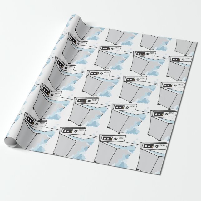 Washing Machine Wrapping Paper (Unrolled)
