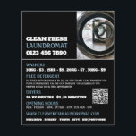 Washing Machines, Laundromat, Cleaning Service Flyer<br><div class="desc">Washing Machines,  Laundromat,  Cleaning Service Advertising Flyer by The Business Card Store.</div>