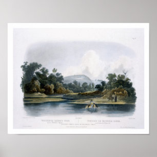 Washinga Sahba's Grave on Blackbird's Hills, plate Poster