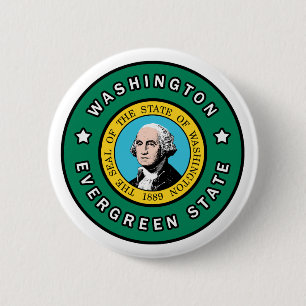 Washington 6 Cm Round Badge