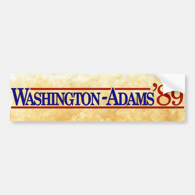 Washington - Adams 2004 Style Bumper Sticker (Front)