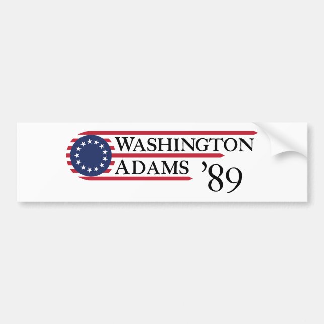 Washington Adams '89 Bumper Sticker (Front)