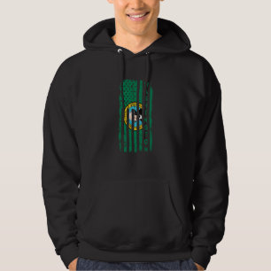 Washington American Flag Home State of Washington  Hoodie