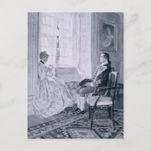 Washington and Mary Philipse Postcard