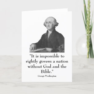 Washington and quote card