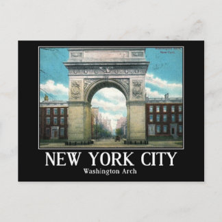 Washington Arch, New York City, Vintage Postcard
