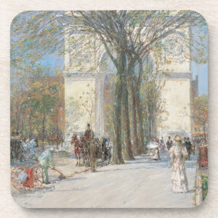 Washington Arch, Spring by Frederick Childe Hassam Coaster