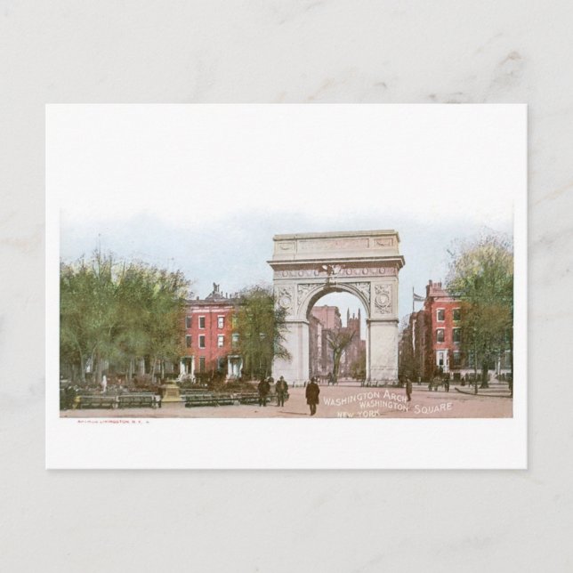 Washington Arch, Washington Square, New York Postcard (Front)