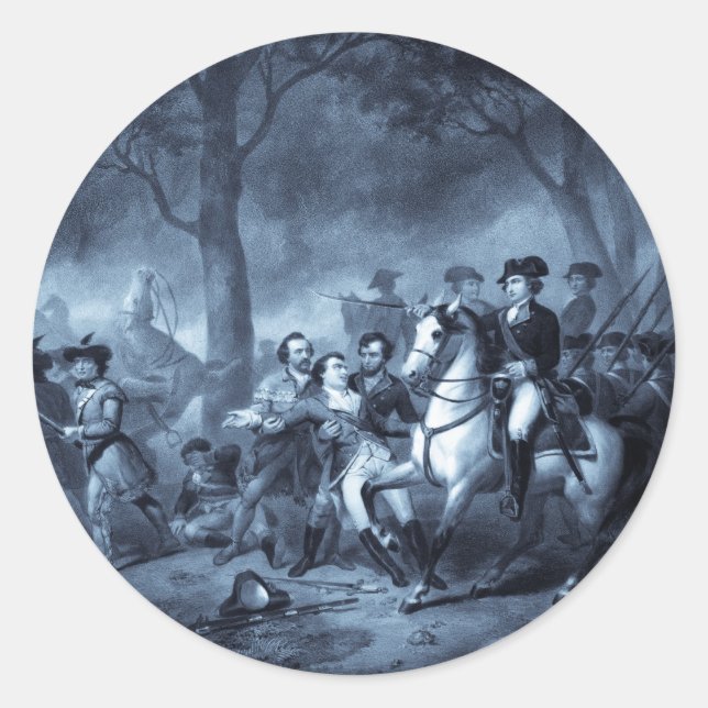 ''Washington as a Soldier'' stickers (selenium) (Front)