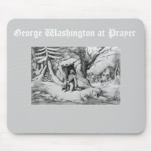 Washington at Prayer Mouse Pad