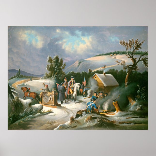 Washington at Valley Forge Fine Art Poster (Front)