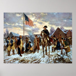 Washington at Valley Forge Poster
