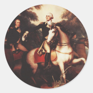 Washington Before Yorktown by Rembrandt Peale Classic Round Sticker