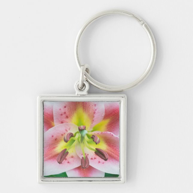 Washington, Bellevue, Lily Key Ring (Front)