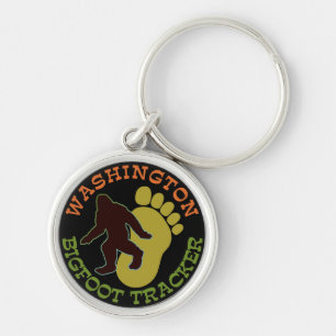 Washington Bigfoot Tracker Key Ring