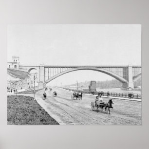 Washington Bridge and the Speedway Photograph Poster