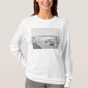 Washington Bridge and the Speedway Photograph T-Shirt