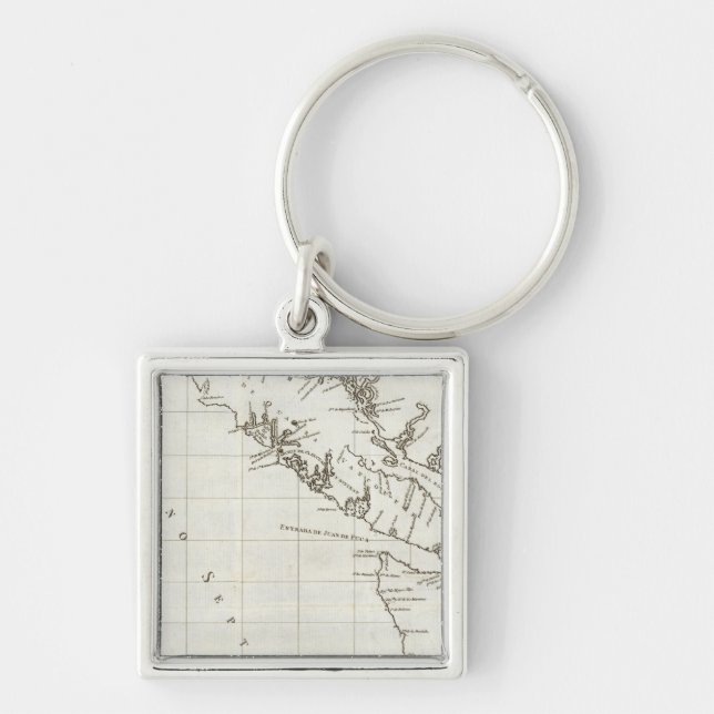 Washington, British Columbia, Vancouver map Key Ring (Front)